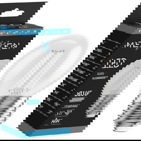 Mexen Vintis LED žárovka s vláknem E27, G45, 4W, 55 lm, modrá - L156-E27-04XX-47