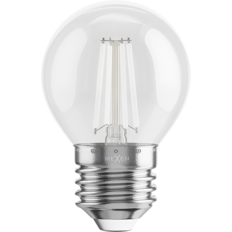 Mexen Vintis 3x LED žárovka filament E27, G45, 4W, 55 lm, modrá - L156-E27-04XX-47x03