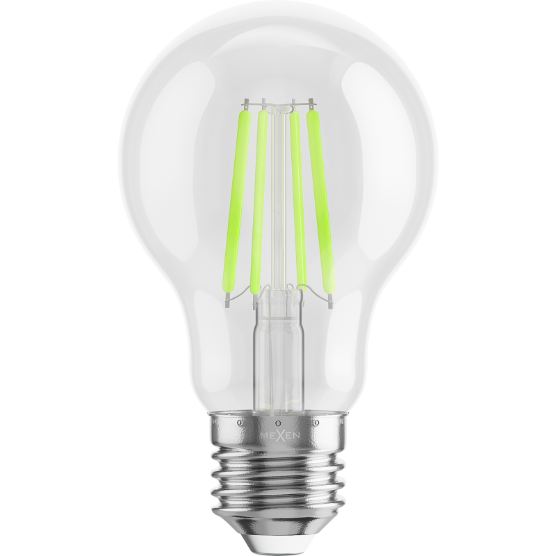 Mexen Vintis 10x žárovka filament LED E27, A60, 4W, 55 lm, zelená - L150-E27-04XX-46x10