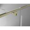 Mexen Exo-R 3S sprchový kout 3-stěnný otočný 100 x 110 cm, transparentní, zlatý - 819-100-110-50-00-3S