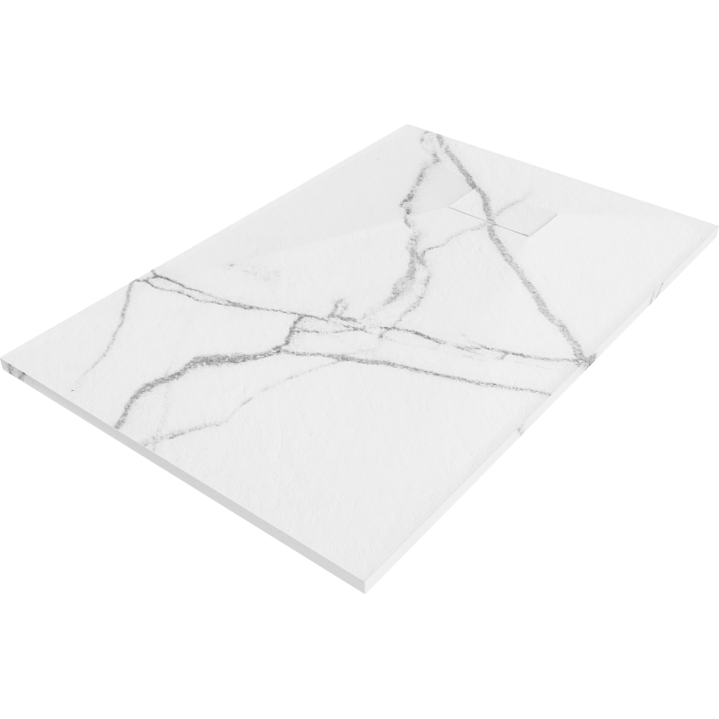 Mexen Hugo obdélníkový sprchový kout SMC 130 x 70 cm, bílý kámen - 42157013