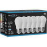 Mexen Nova 6x LED žárovka E27, G45, 8W, Studená - 6500K, 840 lm - L101-E27-0865-01x06