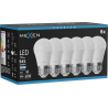 Mexen Nova 6x LED žárovka E27, G45, 9W, Studená - 6500K, 945 lm - L101-E27-0965-01x06
