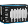 Mexen Nova 6x LED žárovka E14, C37, 8W, Neutrální - 4000K, 840 lm - L102-E14-0840-01x06
