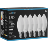 Mexen Nova 6x LED žárovka E14, C37, 10W, Neutrální - 4000K, 1055 lm - L102-E14-1040-01x06