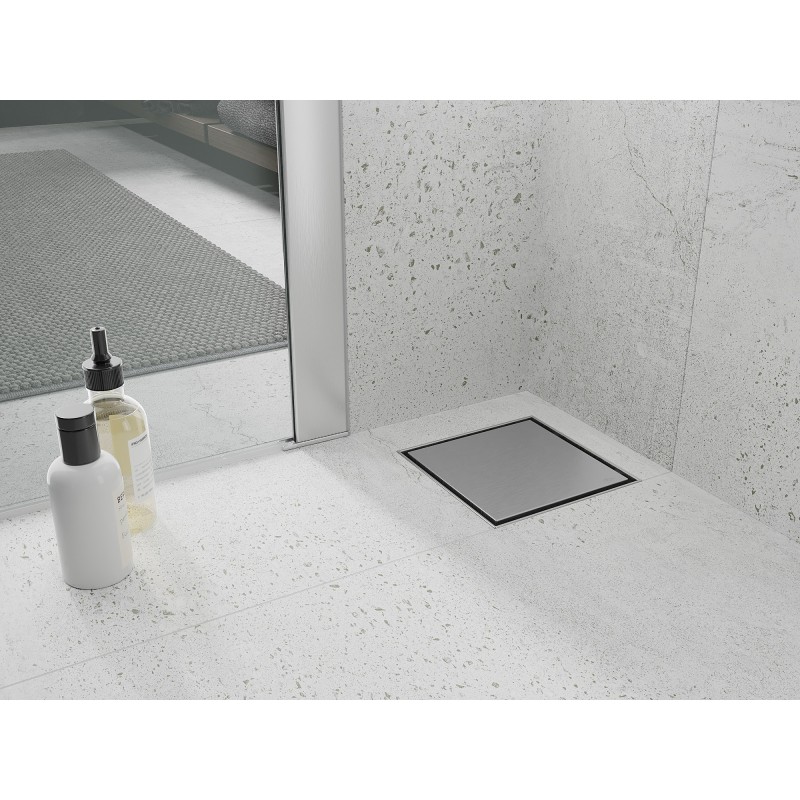 Mexen Flat-Q M13 podlahová vpusť čtvercová 12 x 12 cm, inox - 1010012
