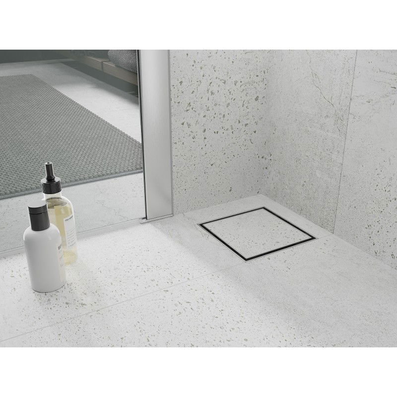 Mexen Flat-Q M13 podlahový vpust čtvercový 12 x 12 cm, inox - 1010012