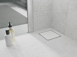 Mexen Flat-Q M13 podlahová vpust čtvercová 12 x 12 cm, bílá - 1210012