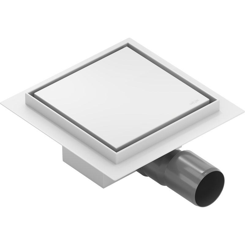 Mexen Flat-Q M13 podlahová vpust čtvercová 12 x 12 cm, bílá - 1210012