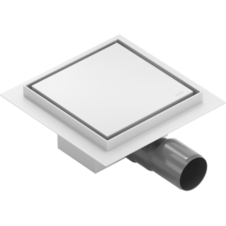 Mexen Flat-Q M13 podlahová vpust čtvercová 15 x 15 cm, bílá - 1210015