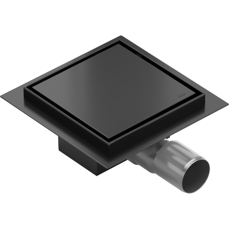 Mexen Flat-Q M13 podlahový vpusť čtvercový 25 x 25 cm, černý - 1710025