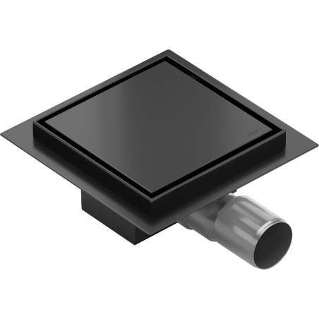 Mexen Flat-Q M13 podlahový vpust čtvercový 20 x 20 cm, černý - 1710020