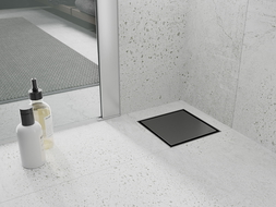 Mexen Flat-Q M13 podlahová vpust čtvercová 15 x 15 cm, kartáčovaná gun gray - 1E10015