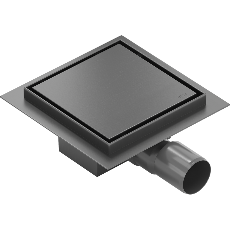 Mexen Flat-Q M13 podlahová vpust čtvercová 12 x 12 cm, gun gray kartáčovaný - 1E10012
