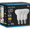 Mexen Nova 3x LED žárovka E14, R50, 6W, Teplá - 3000K, 630 lm - L103-E14-0630-01x03