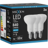 Mexen Nova 3x LED žárovka E14, R50, 8W, Studená - 6500K, 840 lm - L103-E14-0865-01x03