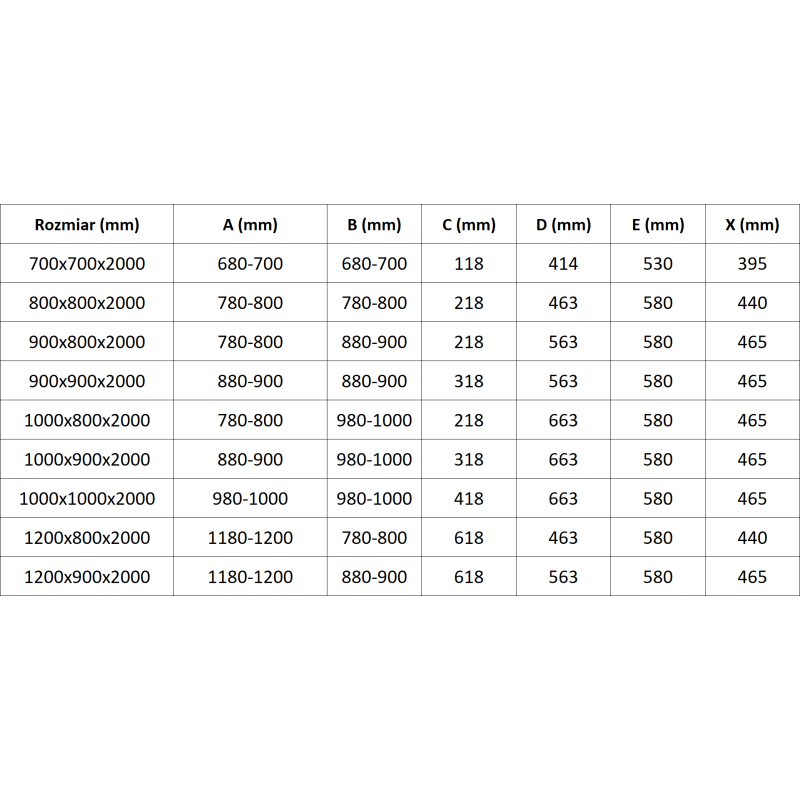 Mexen Exo sprchový kout půlkruhový posuvný 80 x 80 cm, transparentní, černý - 8131-080-080-70-00