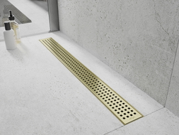 Mexen Flat M08 kryt k liniovému odtoku 80 cm, zlatý kartáčovaný - 1A25080