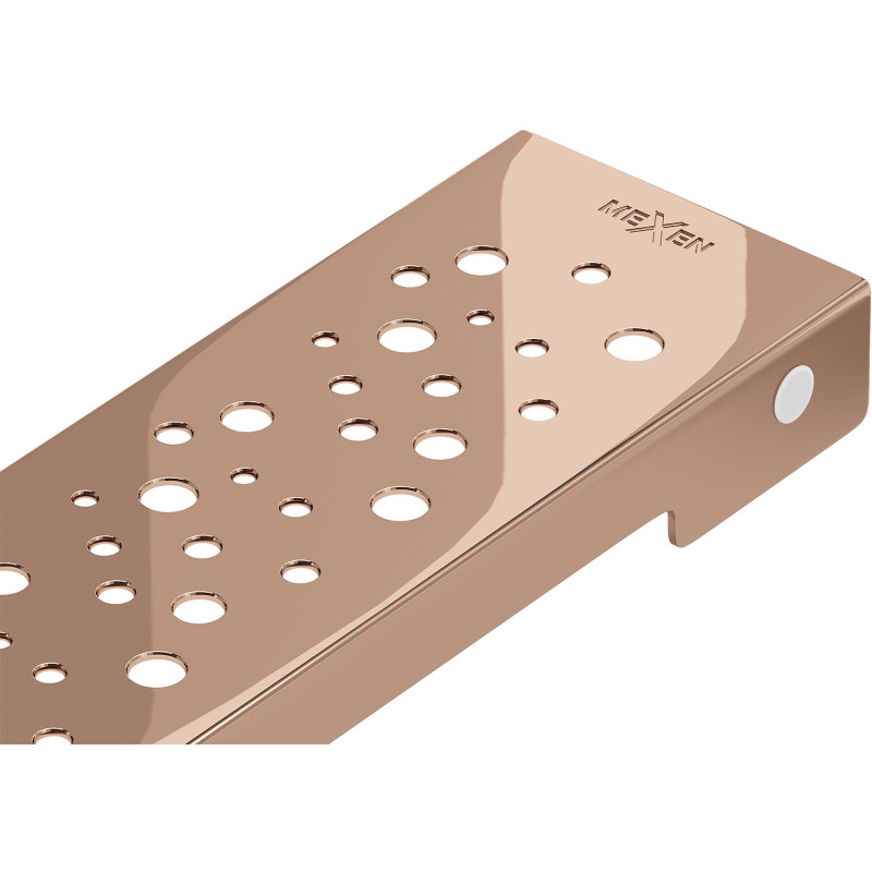 Mexen Flat M12 kryt pro liniový odtok 90 cm, růžové zlato - 1621090