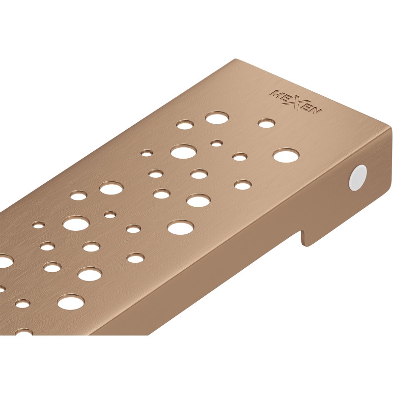 Mexen Flat M12 krytka pro liniový odtok 60 cm. kartáčovaná měď - 1C21060