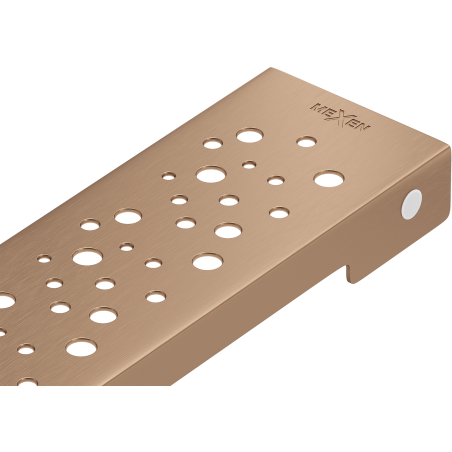 Mexen Flat M12 maskovnice pro lineární odtok 90 cm, kartáčovaná měď - 1C21090