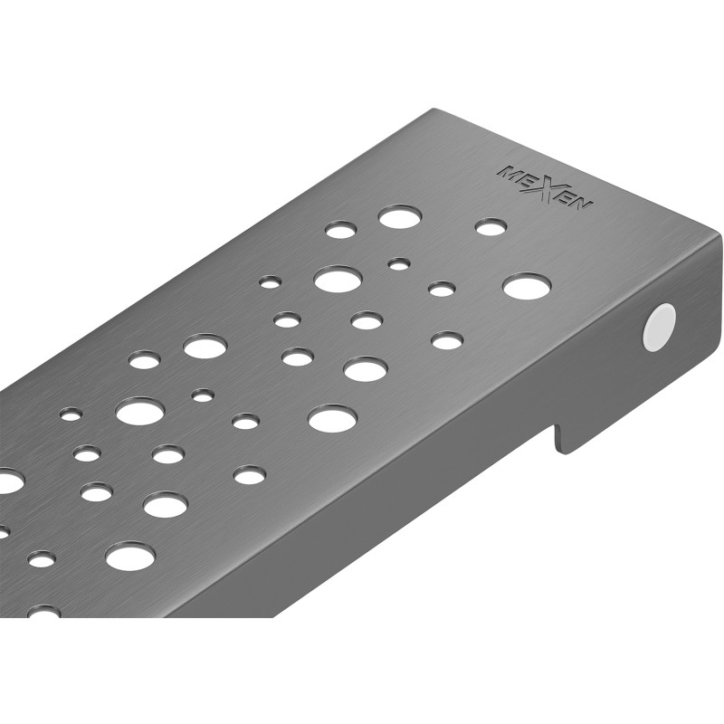 Mexen Flat M12 kryt pro liniový odtok 70 cm, kartáčovaný gun gray - 1E21070