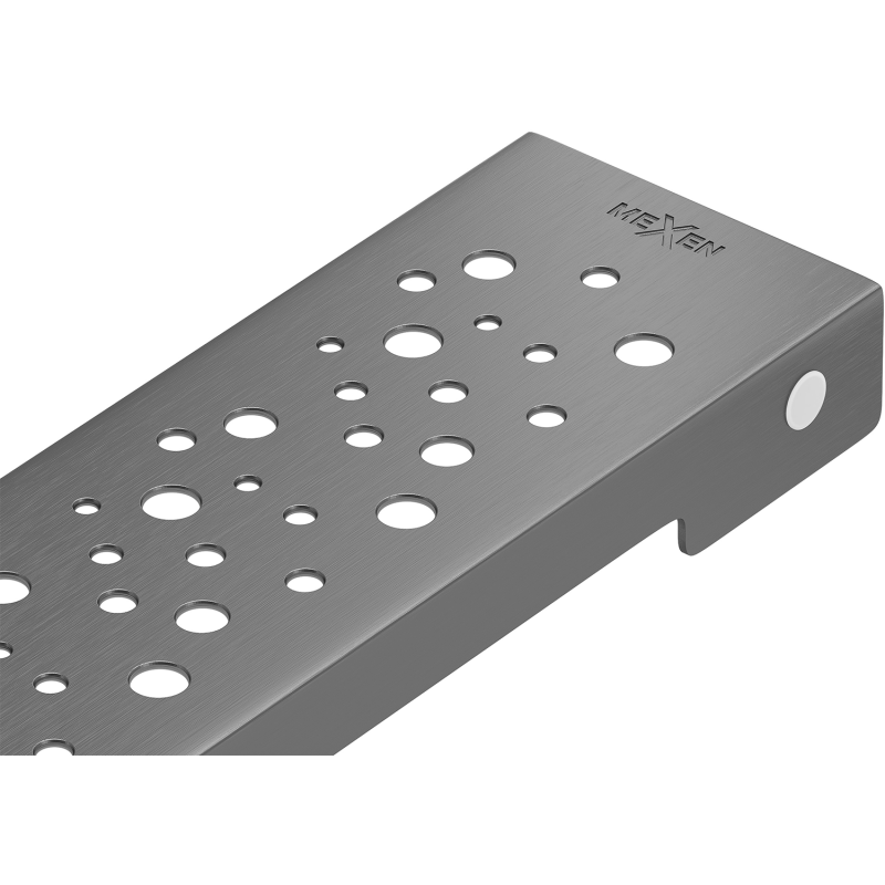 Mexen Flat M12 krytka pro lineární odtok 80 cm, kartáčovaná gun gray - 1E21080