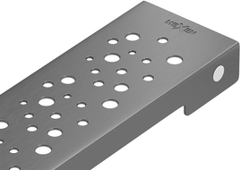 Mexen Flat M12 kryt pro lineární odtok 100 cm, kartáčovaná gun gray - 1E21100