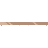 Mexen Flat M13 krytka 2v1 pro lineární odtok 60 cm, růžové zlato - 1619060