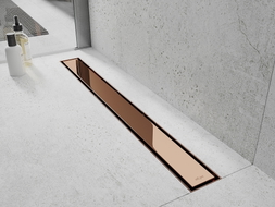 Mexen Flat M13 kryt 2v1 pro lineární odtok 80 cm, růžové zlato - 1619080