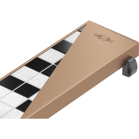 Mexen Flat M13 maskovací kryt 2v1 pro liniový odtok 90 cm, kartáčovaná měď - 1C19090