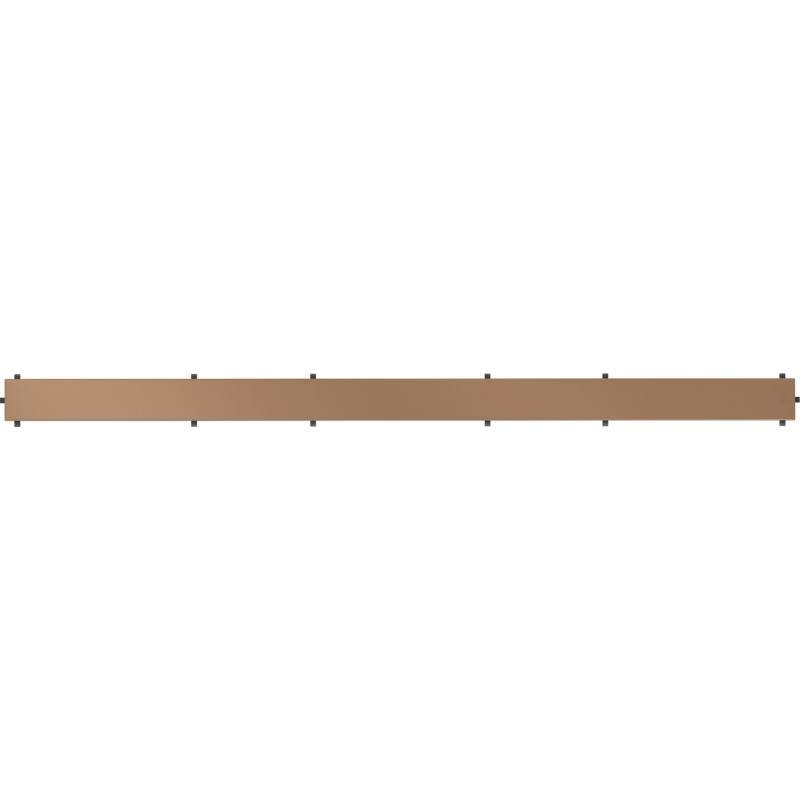 Mexen Flat M13 maskovnice 2v1 pro liniový odtok 90 cm, kartáčovaná měď - 1C19090