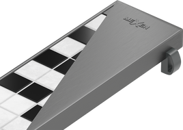 Mexen Flat M13 krytka 2v1 pro liniový odtok 70 cm, kartáčovaná v barvě gun gray - 1E19070