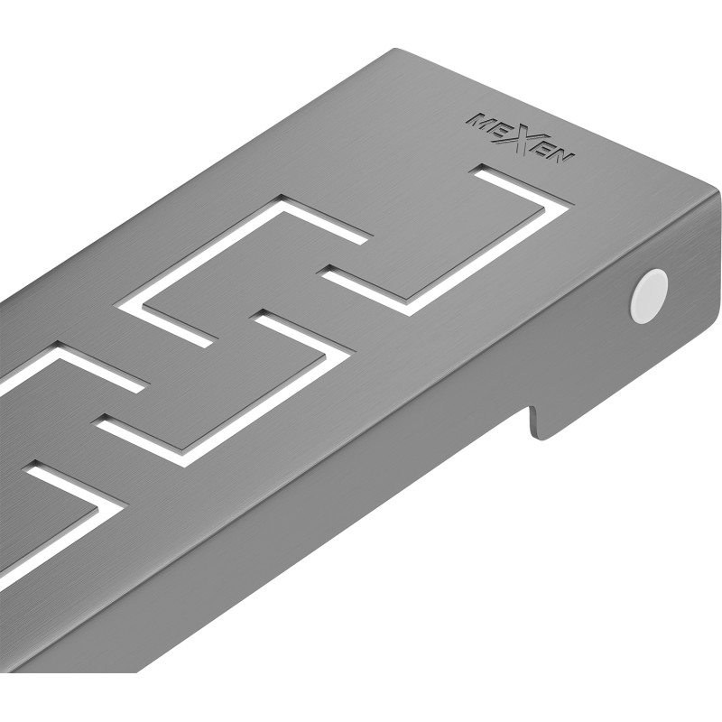 Mexen Flat M15 kryt na lineární odtok 90 cm, kartáčovaná pušková šedá - 1E24090
