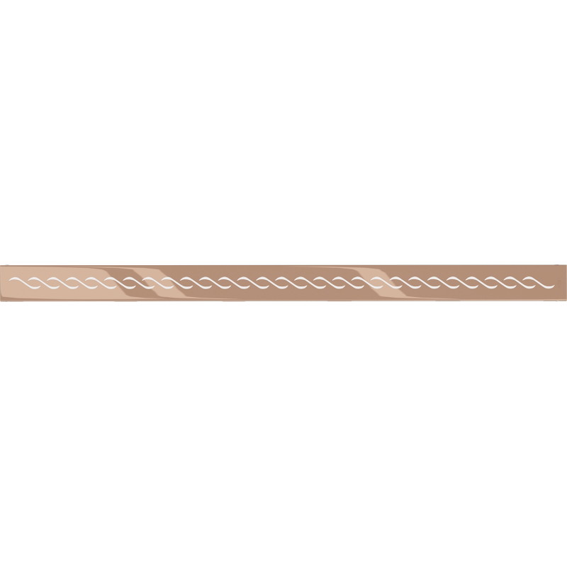 Mexen Flat M18 maskovací kryt pro lineární odtok 100 cm, růžové zlato - 1623100