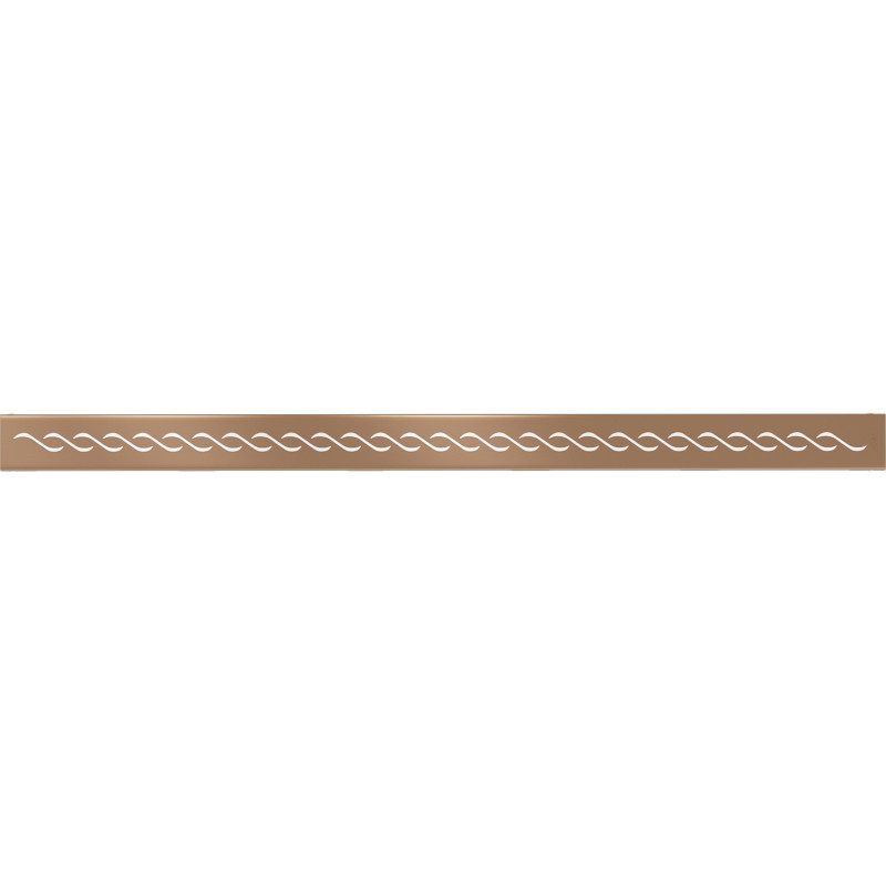 Mexen Flat M18 maskovací kryt pro liniový odtok 90 cm, kartáčovaná měď - 1C23090