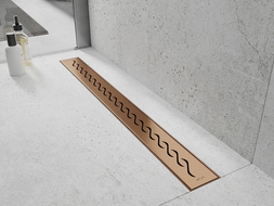 Mexen Flat M18 krytka pro lineární odtok 100 cm, kartáčovaná měď - 1C23100