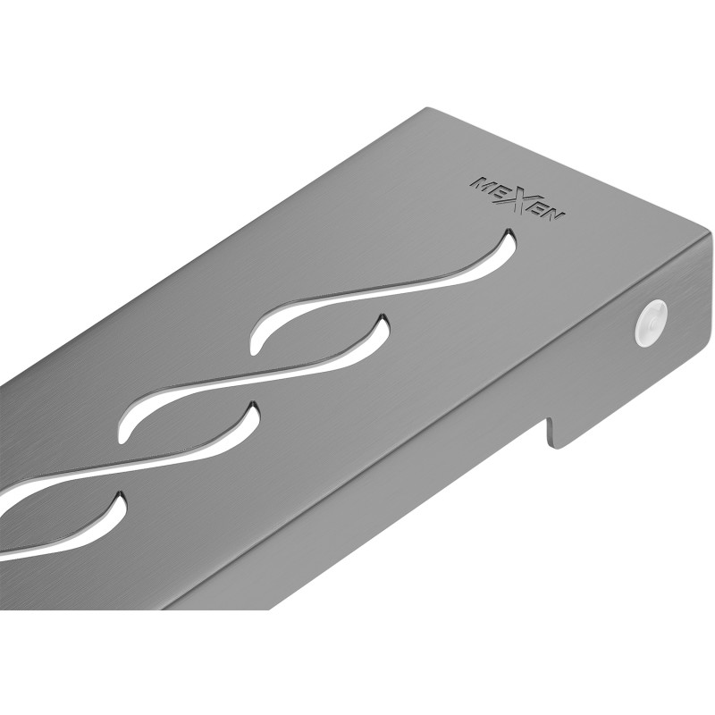 Mexen Flat M18 kryt pro lineární odtok 50 cm, kartáčovaný gun gray - 1E23050
