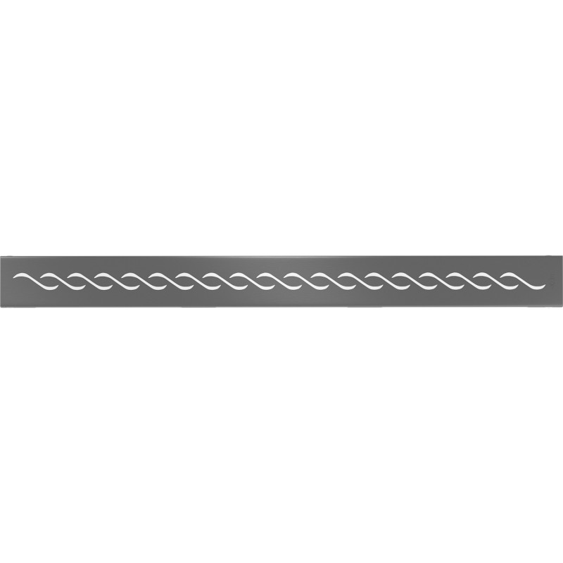 Mexen Flat M18 kryt pro okapový žlab 70 cm, gun gray kartáčovaný - 1E23070