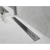 Mexen Flat M18 kryt na liniový odtok 80 cm, kartáčovaný gun gray - 1E23080