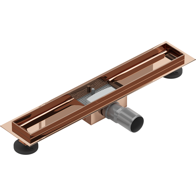 Mexen Flat těleso pro liniový odtok 50 cm, růžové zlato - 1615050