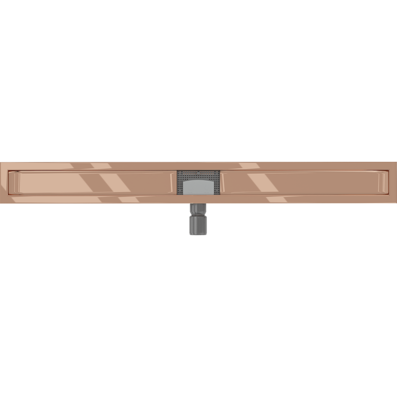 Mexen Flat tělo pro lineární odtok 90 cm, růžové zlato - 1615090