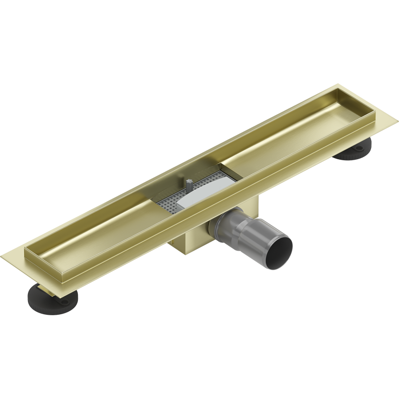 Mexen Flat tělo pro lineární odtok 60 cm, zlato kartáčované - 1A15060