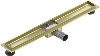 Mexen Flat tělo pro lineární odtok 80 cm, zlatý kartáčovaný - 1A15080