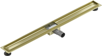 Mexen Flat těleso pro lineární odtok 90 cm, zlatý kartáčovaný - 1A15090