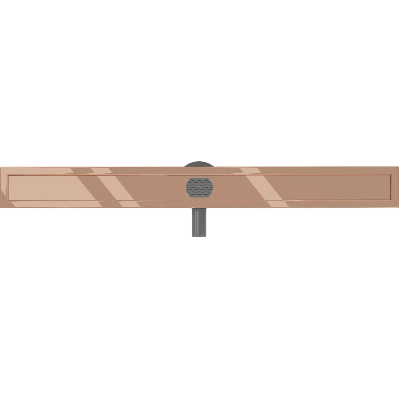 Mexen Flat 360° tělo pro otočný liniový odtok 100 cm, růžové zlato - 1640100