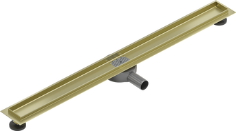 Mexen Flat 360° těleso otočného liniového odtoku 80 cm, kartáčované zlaté - 1A40080