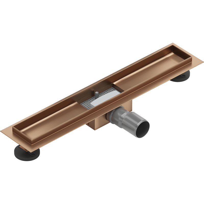 Mexen Flat těleso lineárního odtoku 60 cm, kartáčovaná měď - 1C15060