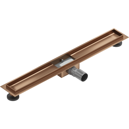 Mexen Flat tělo pro lineární odtok 70 cm, kartáčovaná měď - 1C15070