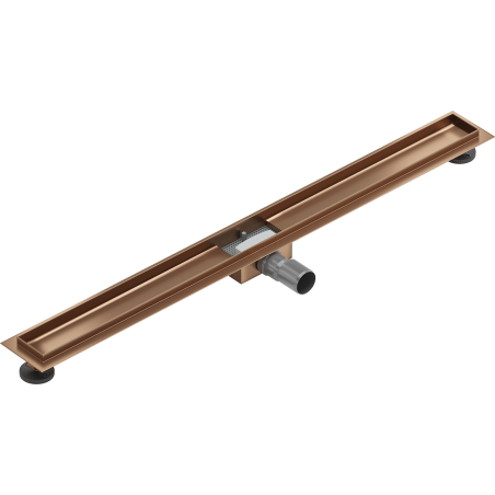 Mexen Flat tělo pro liniový odtok 90 cm, kartáčovaná měď - 1C15090